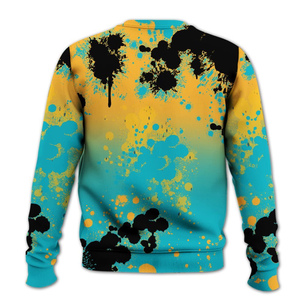 Sweatshirt To Match Retro Aqua 5s - Trust No One Scary All Over Print