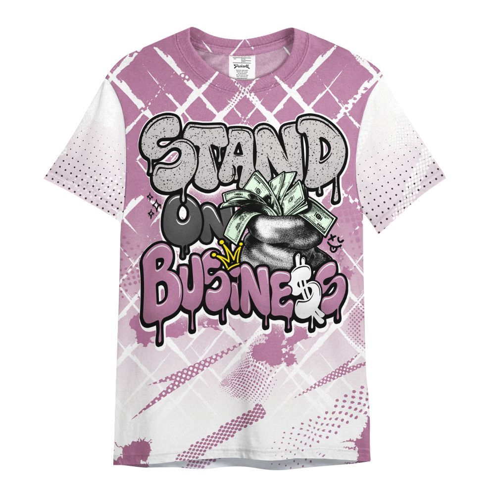 Shirt To Match Neutral Grey Black White Orchid 4s - Halftone Stand Business Dripping All Over Print