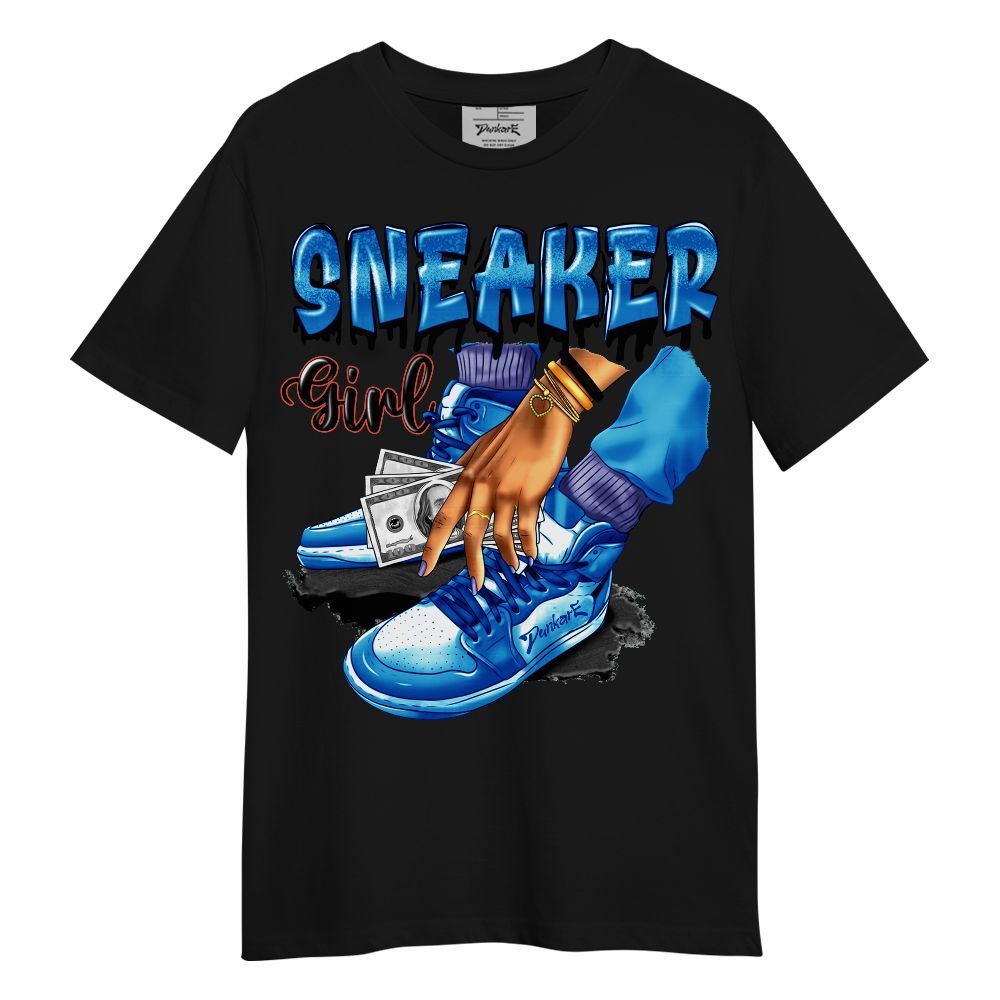 Shirt To Match Hi-Res Blue 700s - SNEAKER Girl Money Drip Unisex Shirt