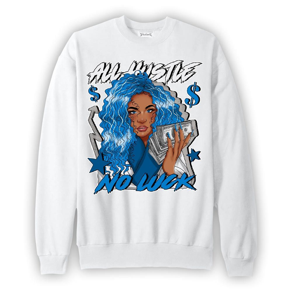 Sweatshirt To match Industrial Blue 4s Sweatshirt - All Hustles Unique Graphic