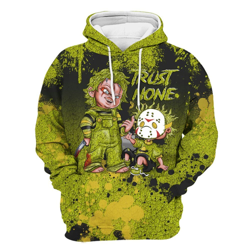 Hoodie To Match Dunk Low QS Halloween Skull - Trust No One Scary All Over Print