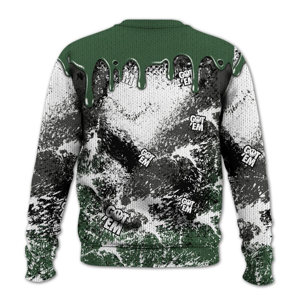 Knitted Sweater To Match Dunk Low Skateboards Black - Dripping 23 Drip