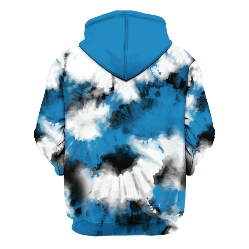 Hoodie To Match Retro University Blue 9s - Tie Dye FK Around Find Out All Over Print