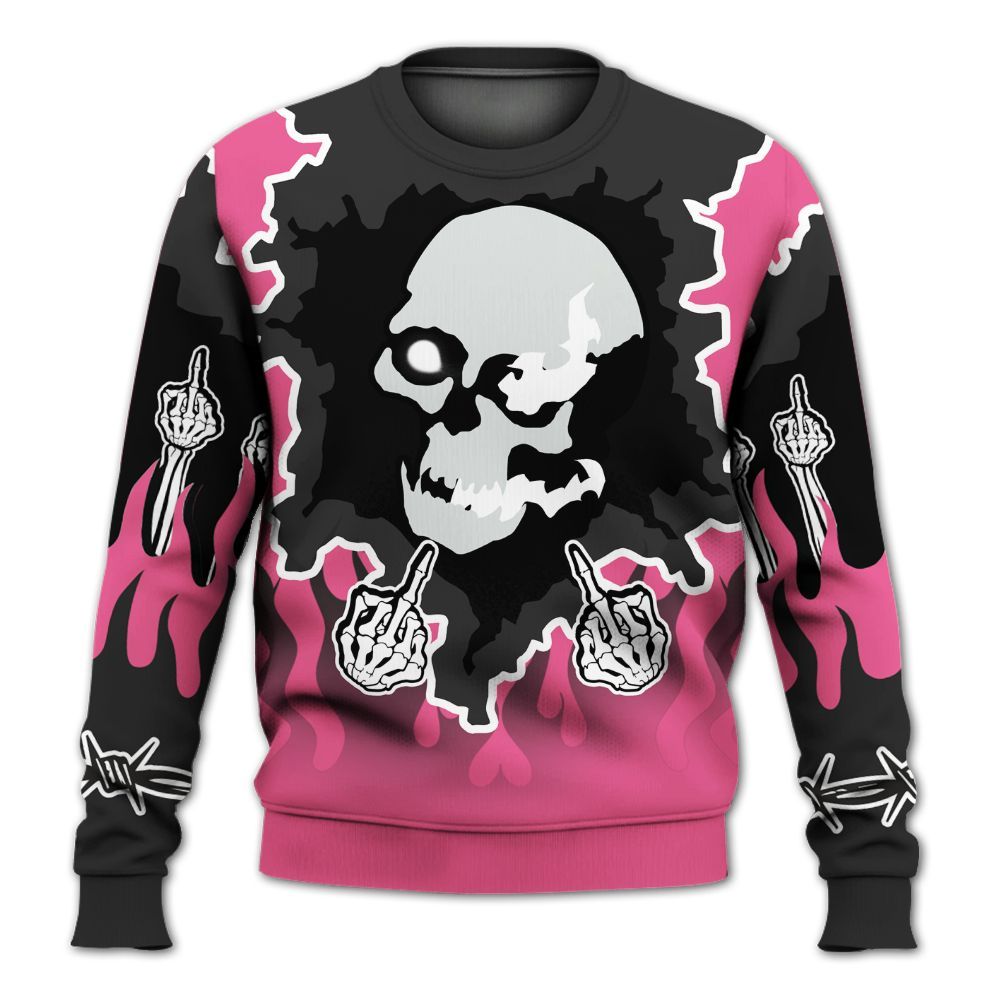 Sweatshirt To Match Air Max SNDR Hyper Pink Sn - F Around Find Out Graphic Trapped All Over Print