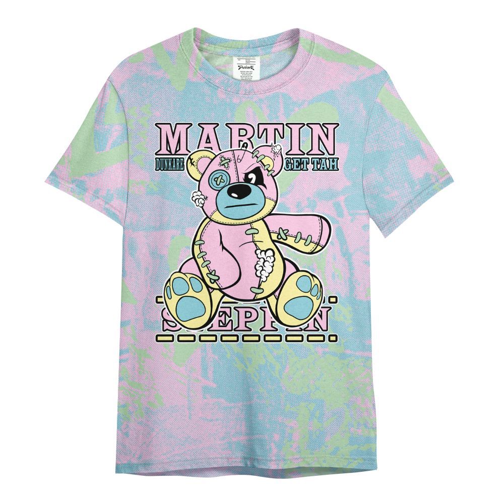Shirt To Match SB Dunk Low Visty - Tah Steppin Bear Heart Grunge All Over Print