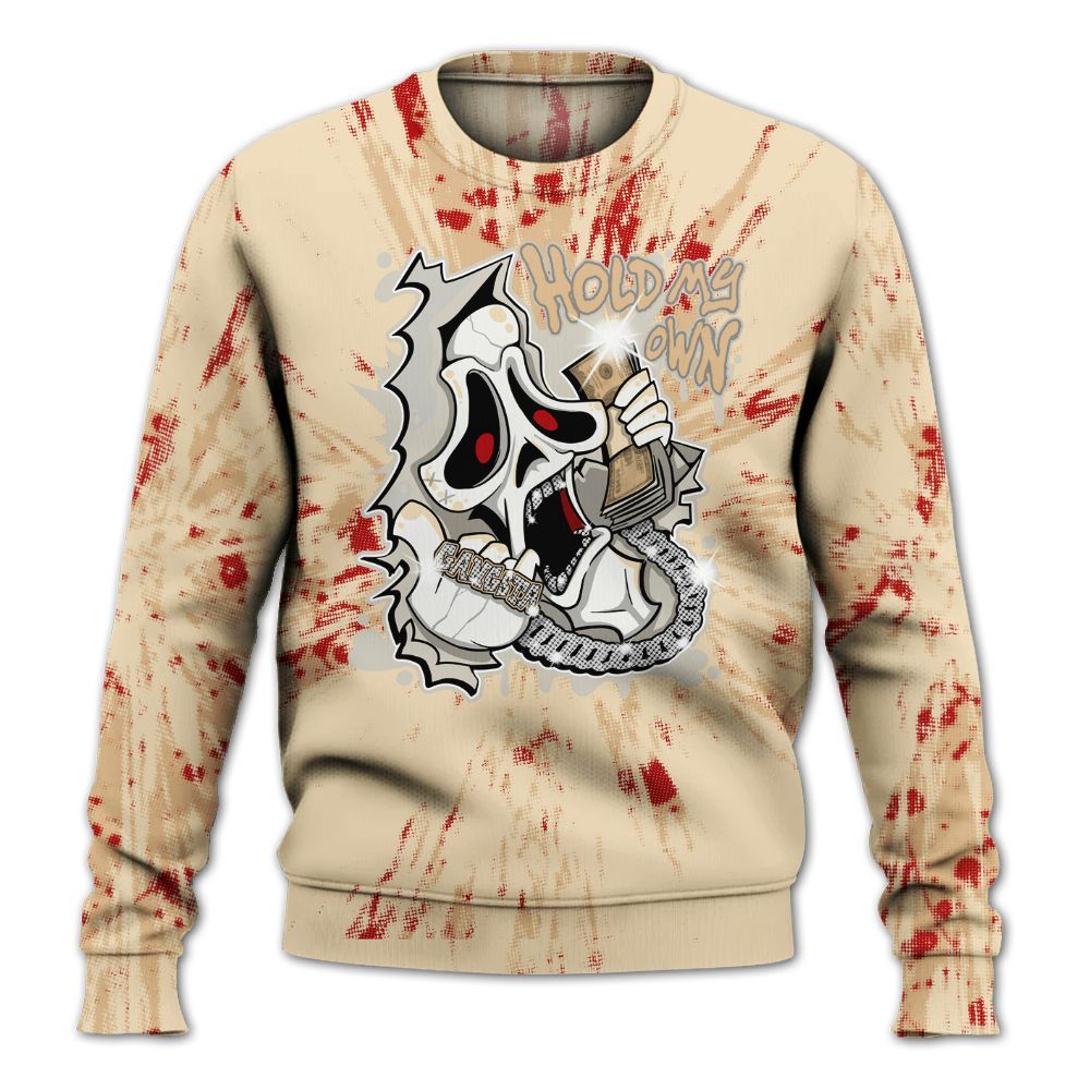 Sweatshirt To Match Dunk Low Strawberry Waffle - Hold My Own Graphic Halloween All Over Print