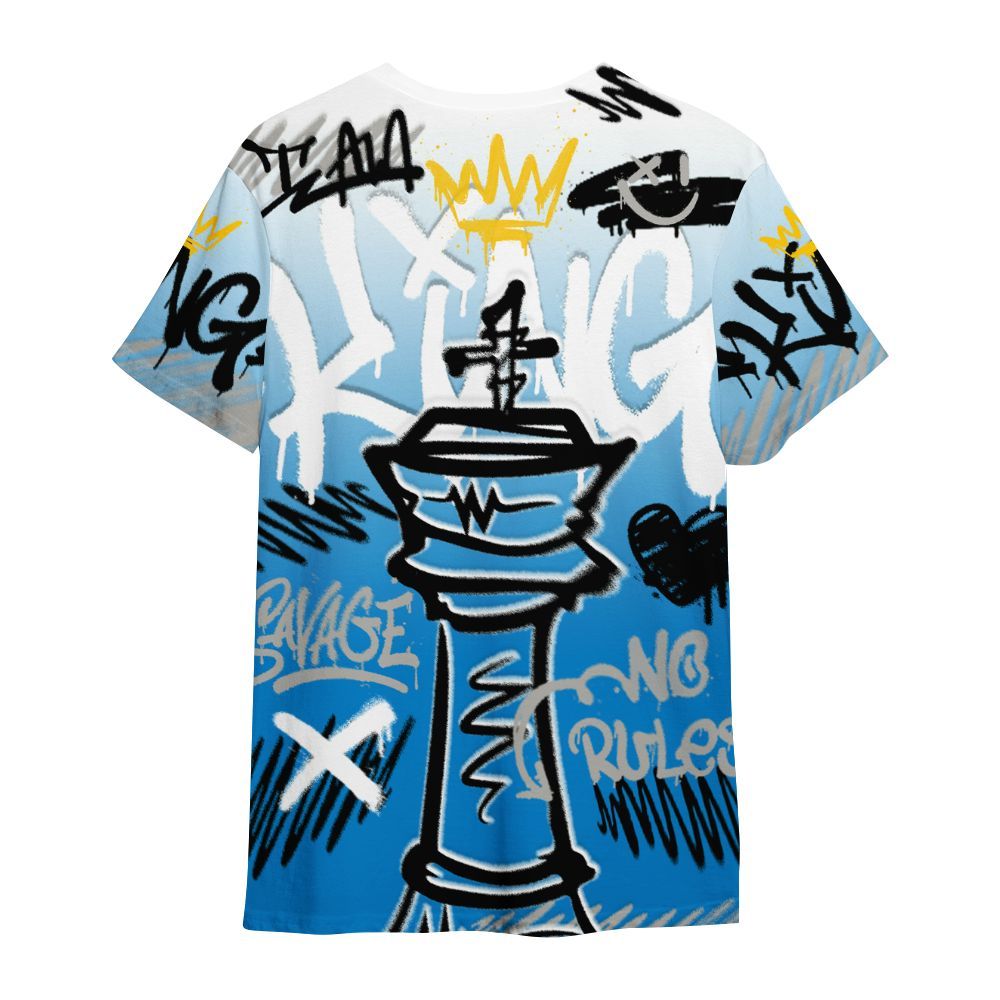 Shirt To Match Industrial Blue 4s - Street King Chess Streetwear All Over Print