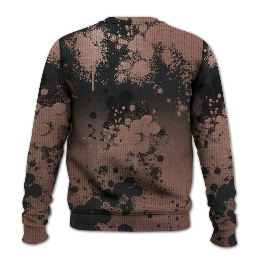 Knitted Sweater To Match KD 4 Christmas - God Blessed Ink Drip