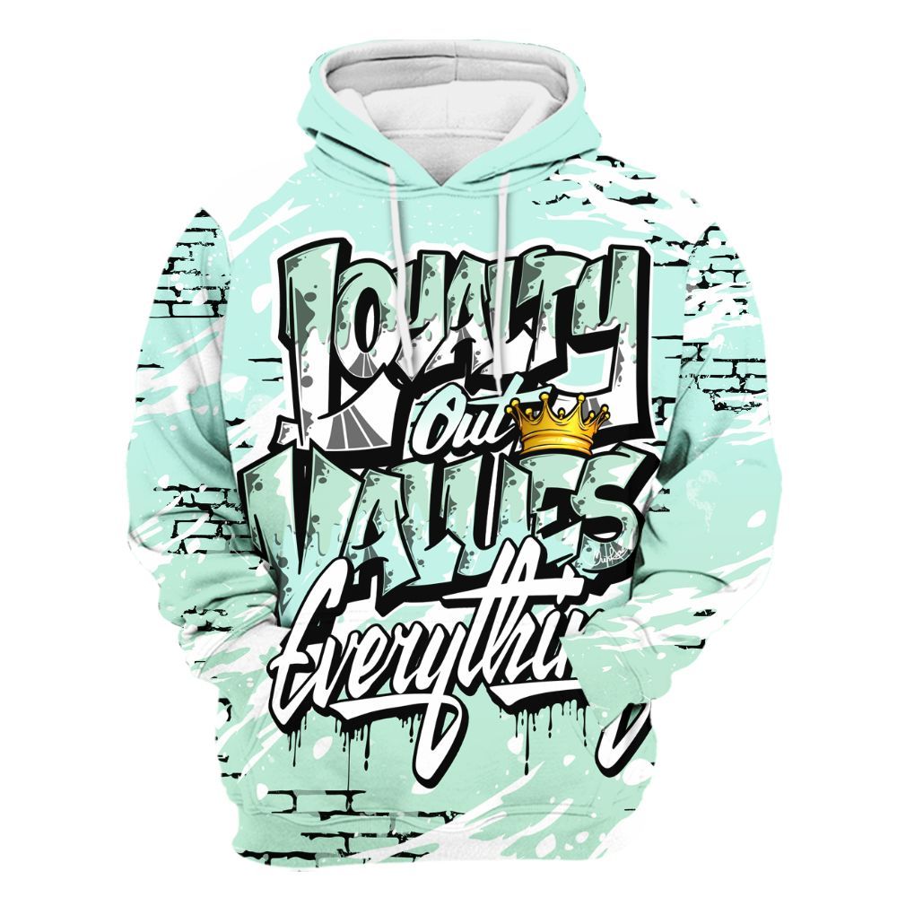 Hoodie To Match Retro Low Igloo 11s - Values Of Loyalty Drip All Over Print