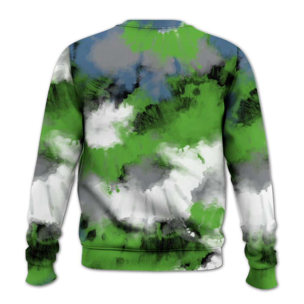 Sweatshirt To Match Retro Green Bean 5s - Tie Dye FK Around Find Out All Over Print
