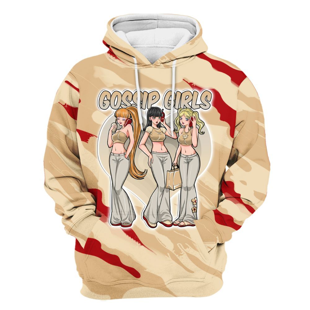 Hoodie To Match Dunk Low Strawberry Waffle - Gossip'Girls All Over Print