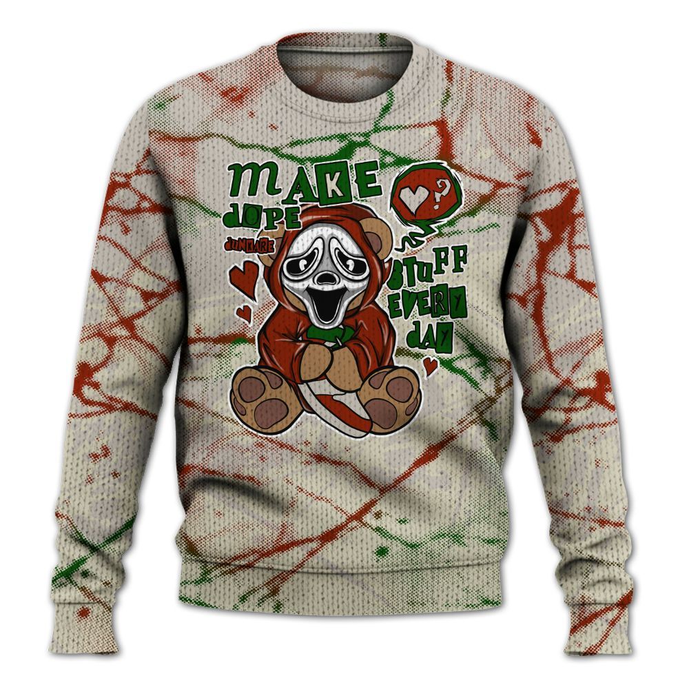 Knitted Sweater To Match El Grito 5s - Make Dopes Bear Profound