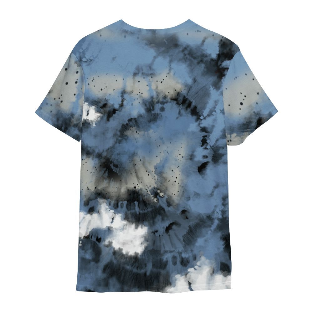 Shirt To Match University Blue 4s - God Blessed Tie Dye All Over Print