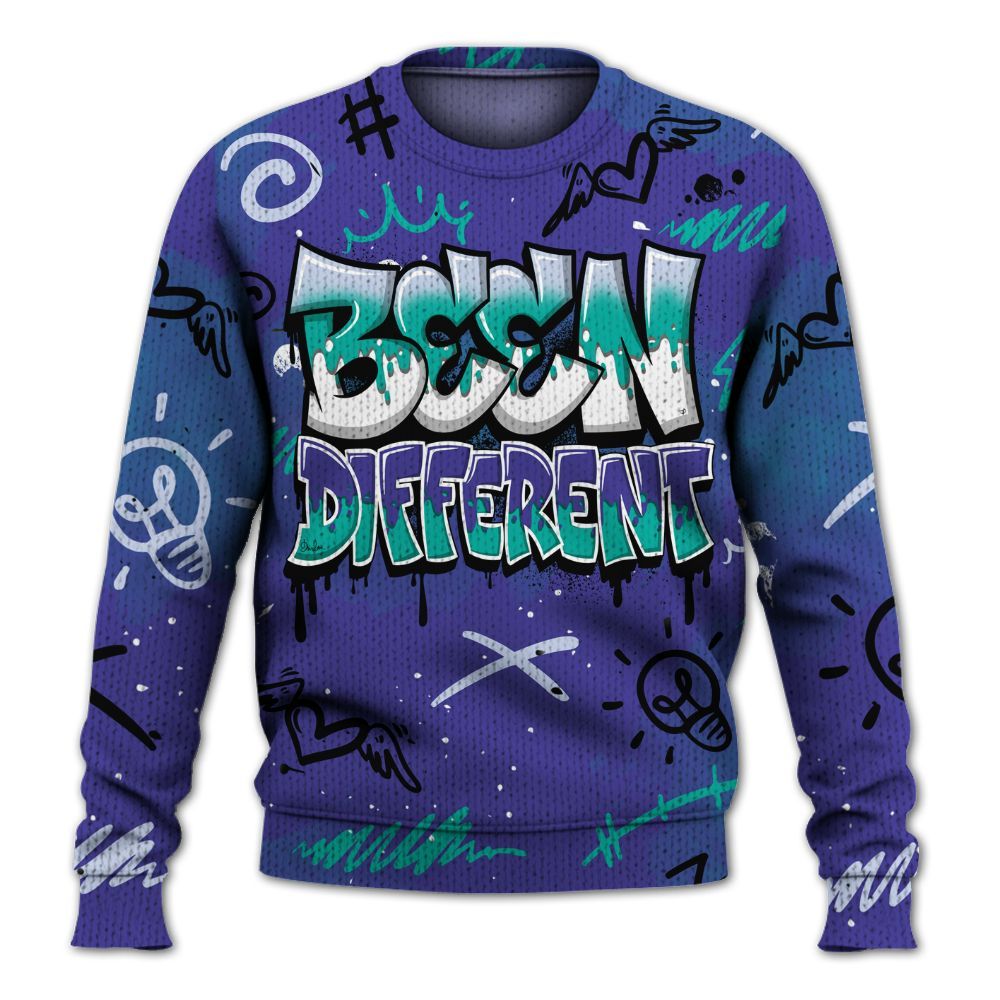 Sweater To Match Retro Grape 5s - Drip Been Di2ferent Graphic