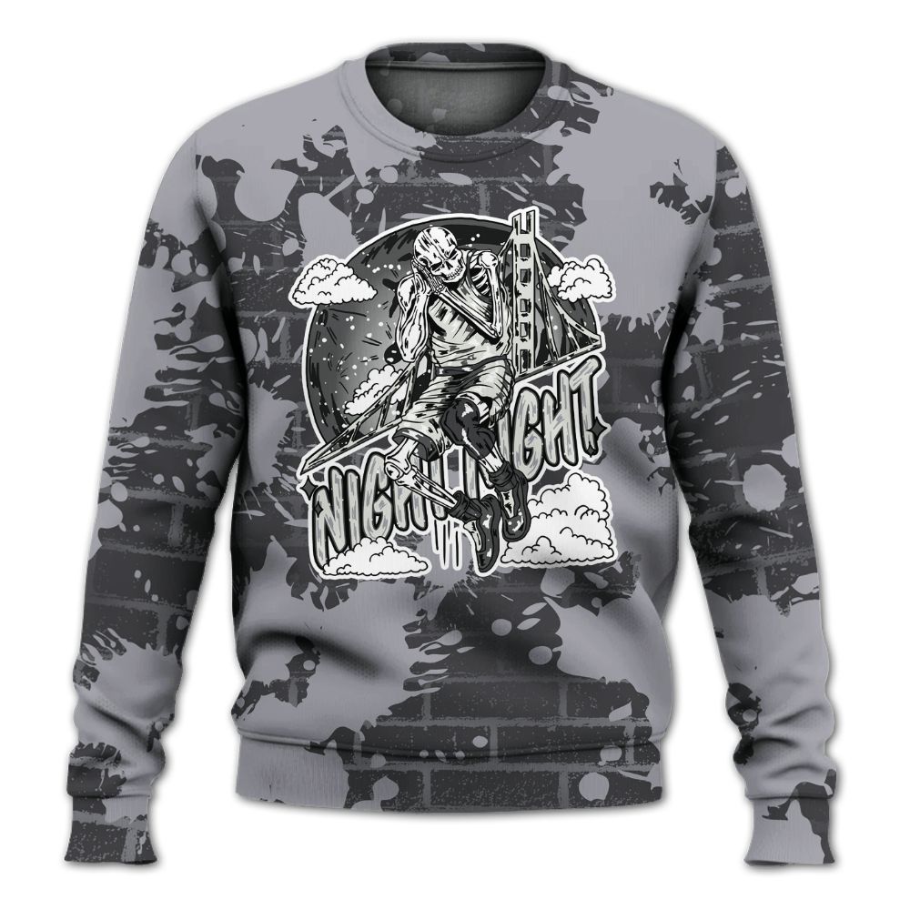 Dunkare Fear 4s Shirt - Seeya Skeleton Brick All Over Print Unisex Sweatshirt