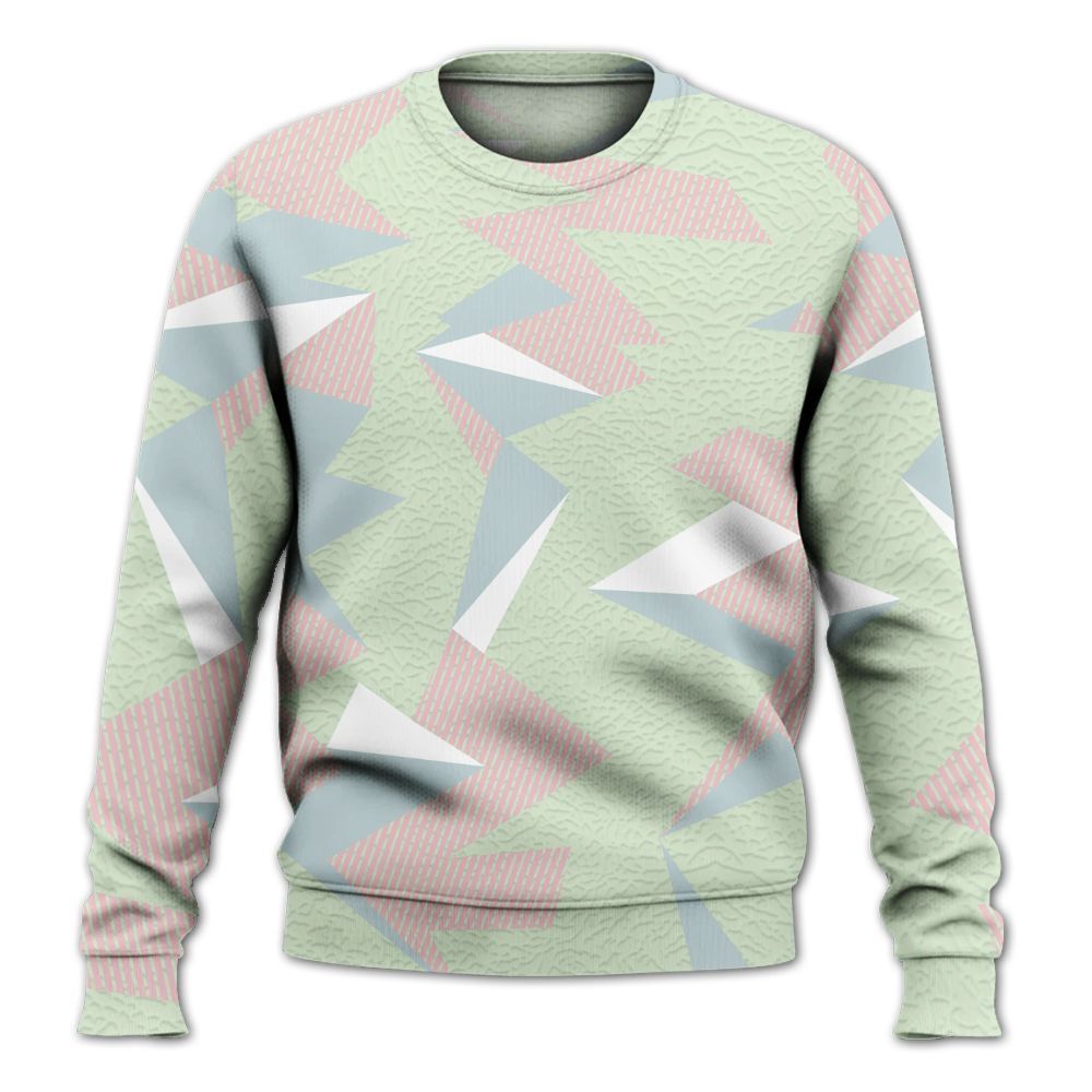 Sweatshirt To Match Spring Is In The Air 3s - Geometric Camouflage Pattern All Over Print