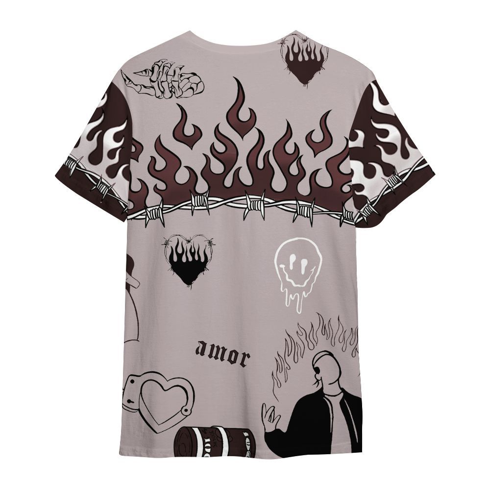 Shirt To Match AMM Air Smokey Mauve 6s - Snake Trust No One All Over Print