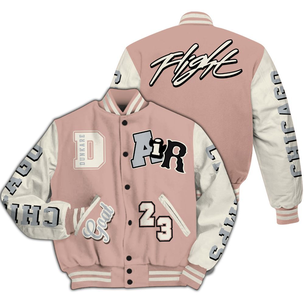 Varsity Jacket To Match Air Force Low 1 Arctic Orange - AIR Number 23 GOAT All Over Print