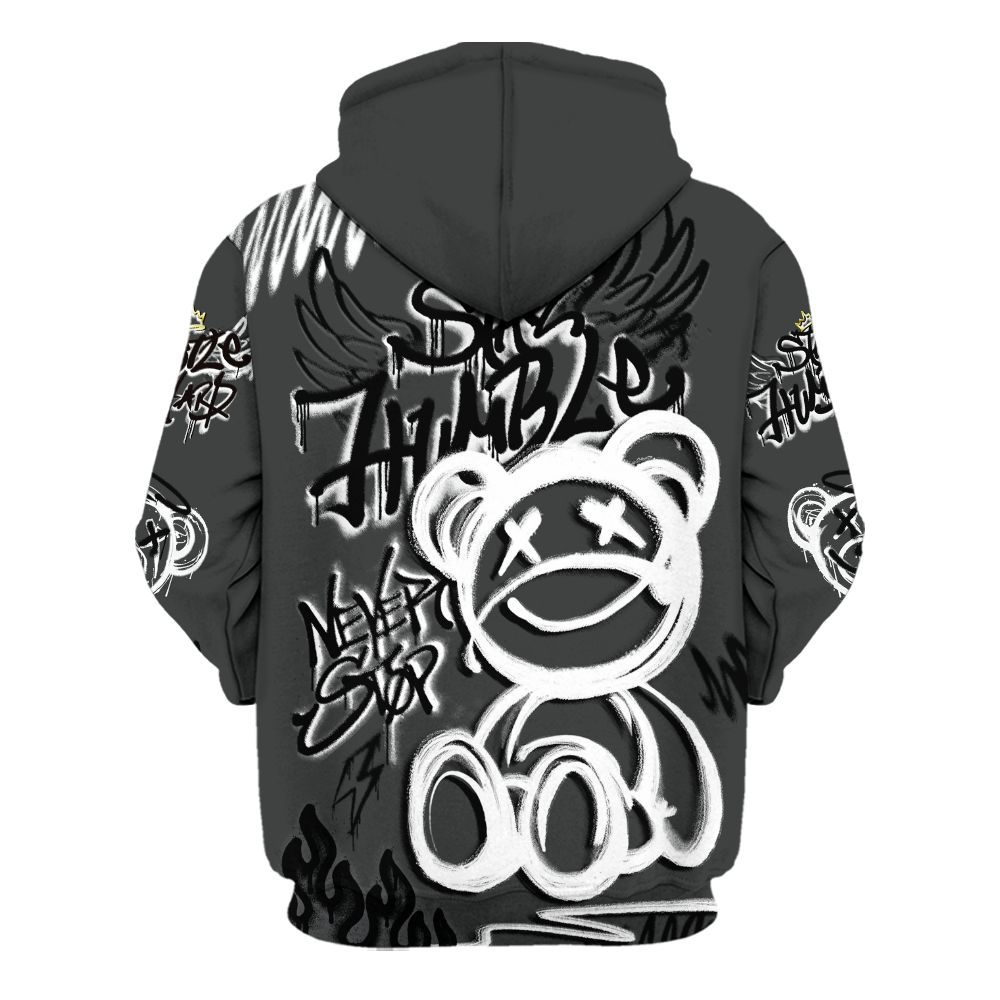 Hoodie To Match White Thunder 4s - Humble Drip Streetwear Graffity All Over Print