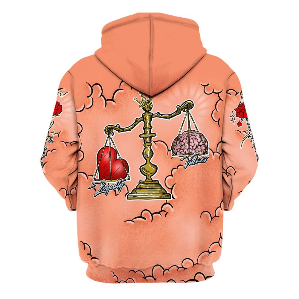 Hoodie To Match DJ Khaled Crimson Bliss 5s - Loyalty Wins Everything All Over Print