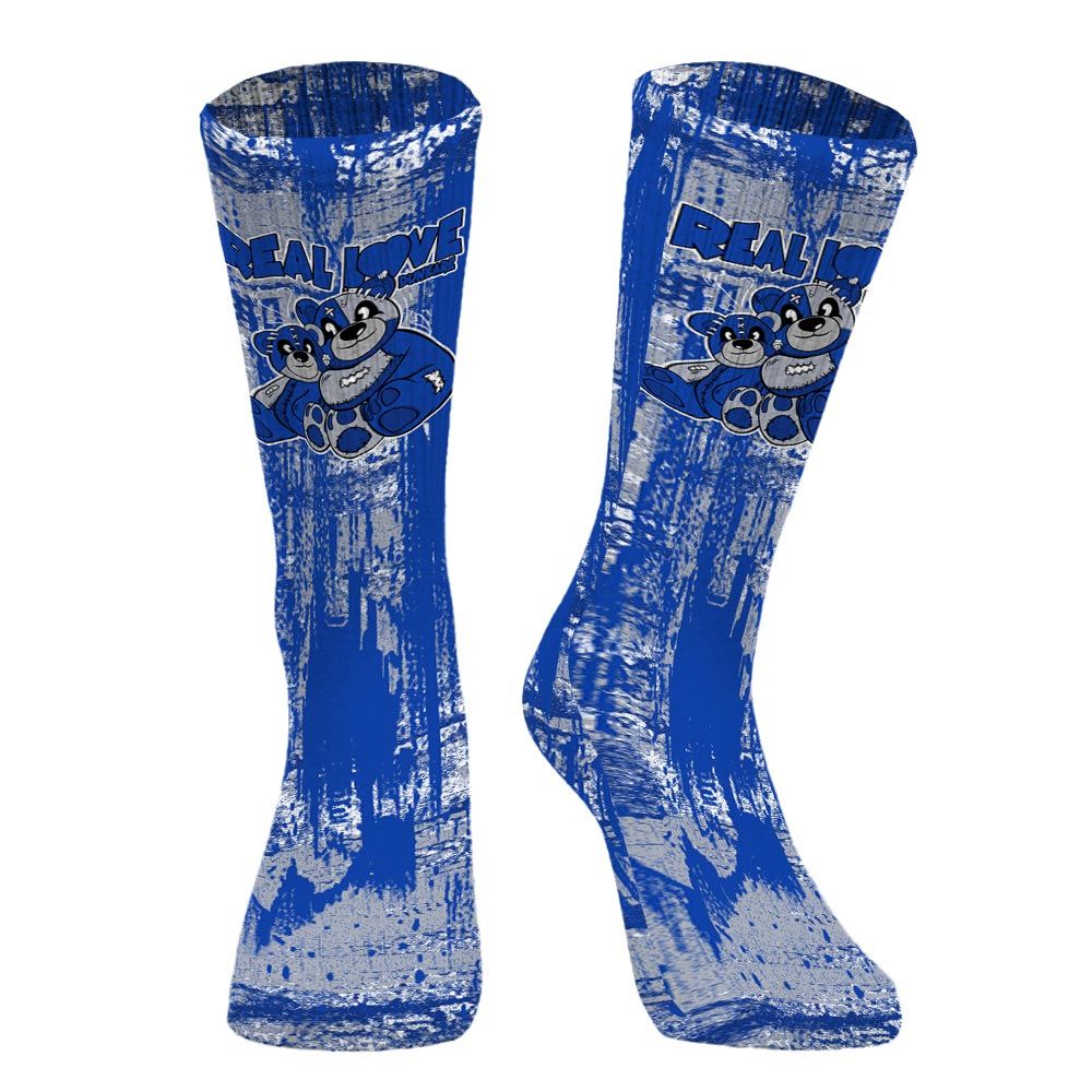 Sock To Match Air Foamposite One Royal - Sincere Fondness Bear Graphic Unisex