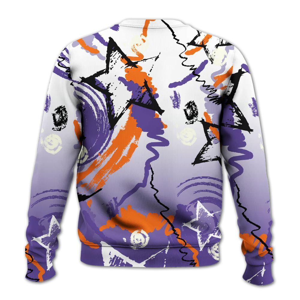 Sweatshirt To Match Air Max Waffle SP Voltage Purple - Grind Shine Later Drip All Over Print