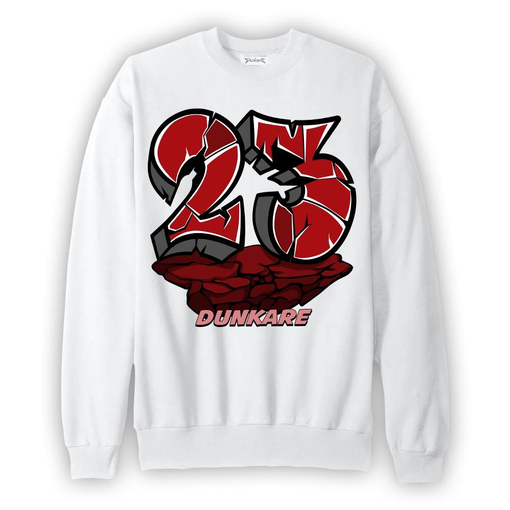 Sweatshirt To match Red Taxi 12s Sweatshirt - Cracked 23 Graffiti Graphic