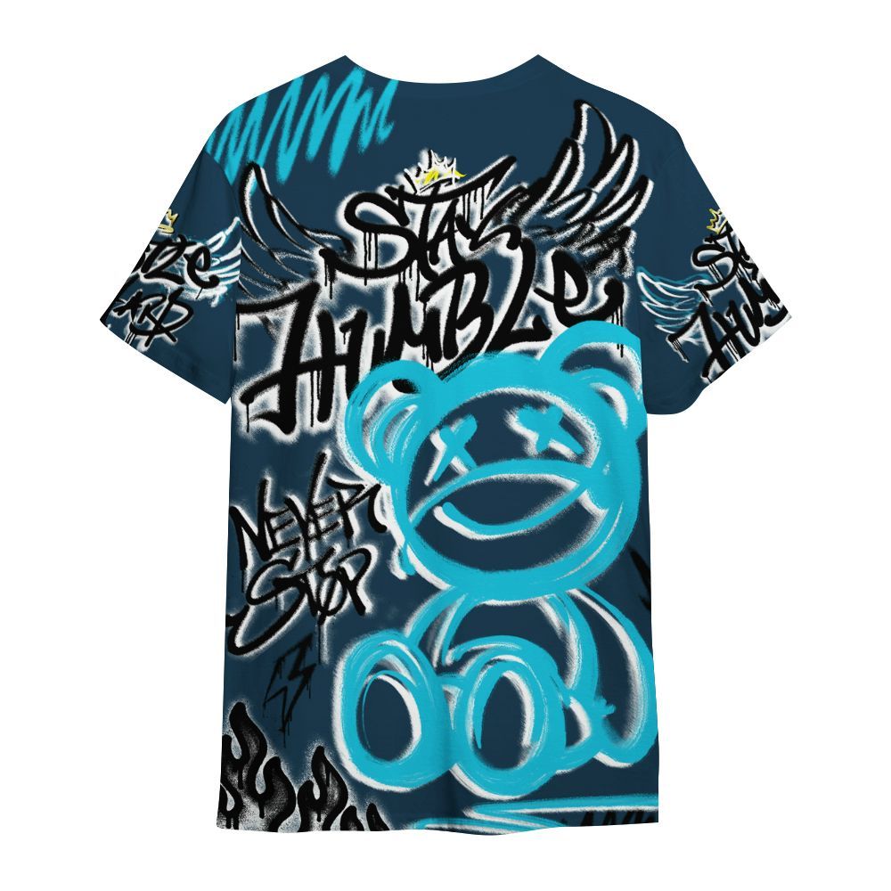 Shirt To Match Air Navy Baltic Blue - Humble Drip Streetwear Graffity All Over Print