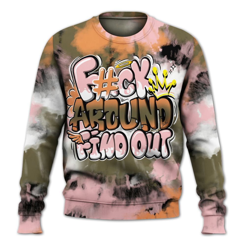 Sweatshirt To Match SB Dunk Low Red Stardust - FK Around Find Out All Over Print