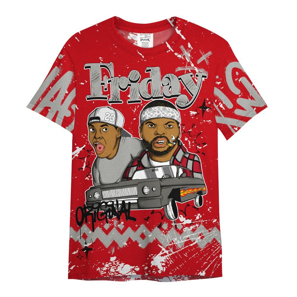 Shirt To Match Air Griffey Max Gray Reds 1s - Friday Sneaker Crayon All Over Print