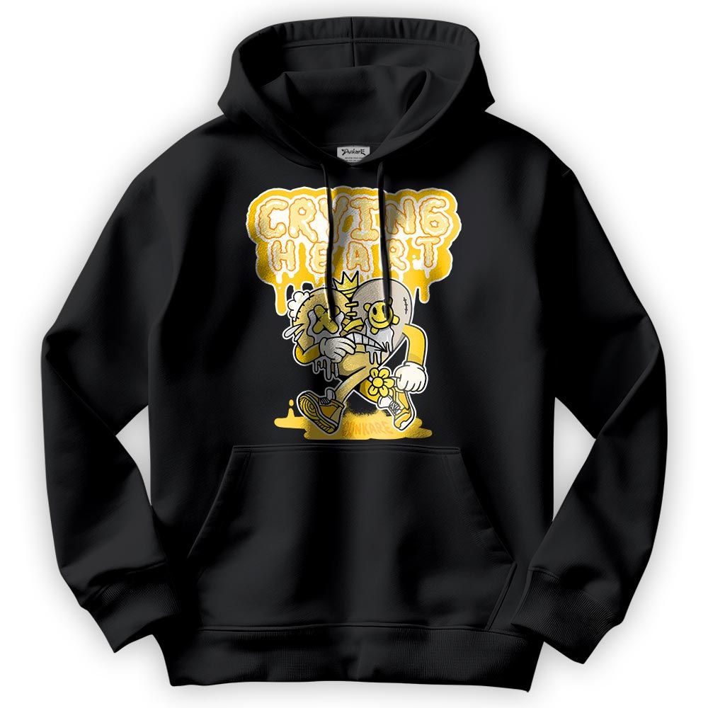 Sweatshirt To Match Vivid Sulfur 4s Hoodie - Crying Broken Heart Graphic Hoodie Unisex