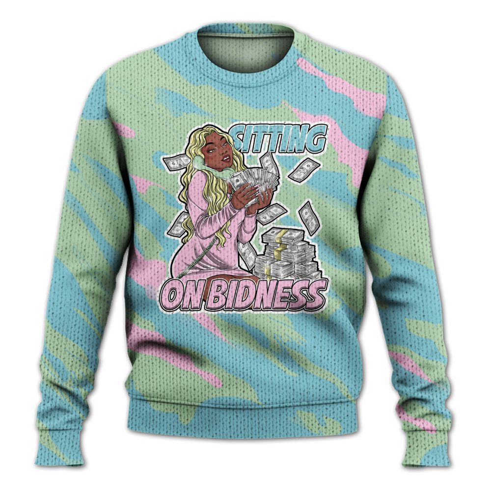 Knitted Sweater To Match SB Dunk Low Visty - Bidness Colored