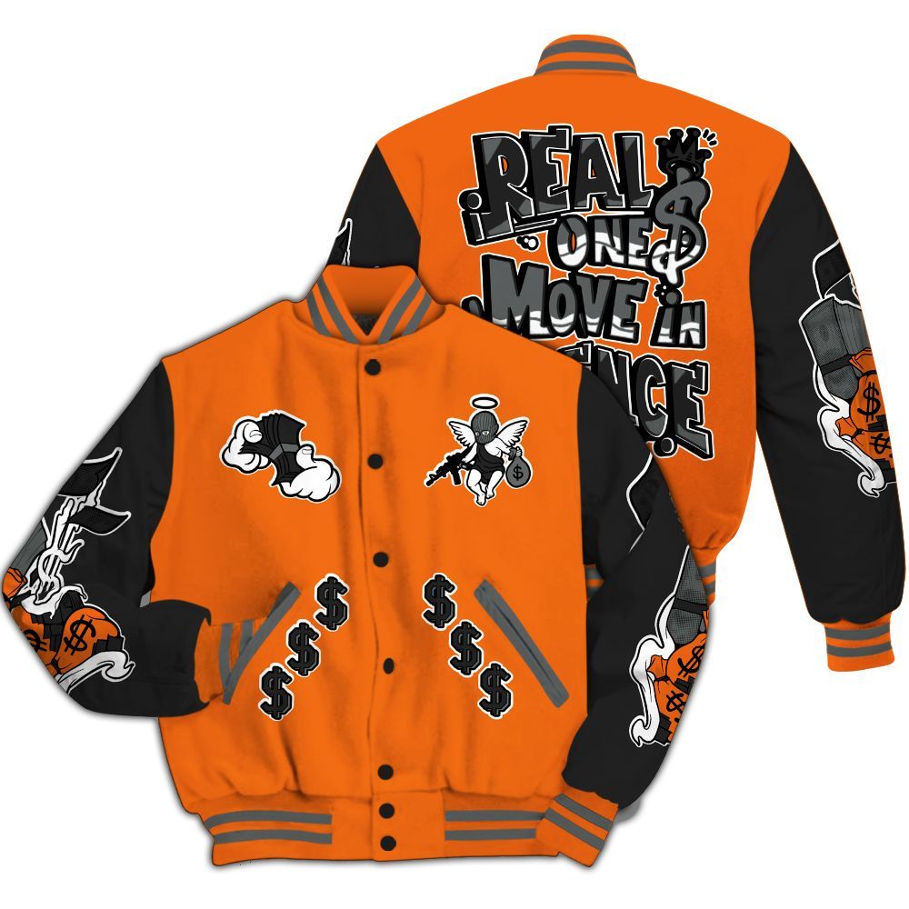 Varsity Jacket To Match Air Max 95 OG Mandarin - Ones Move In Silence All Over Print