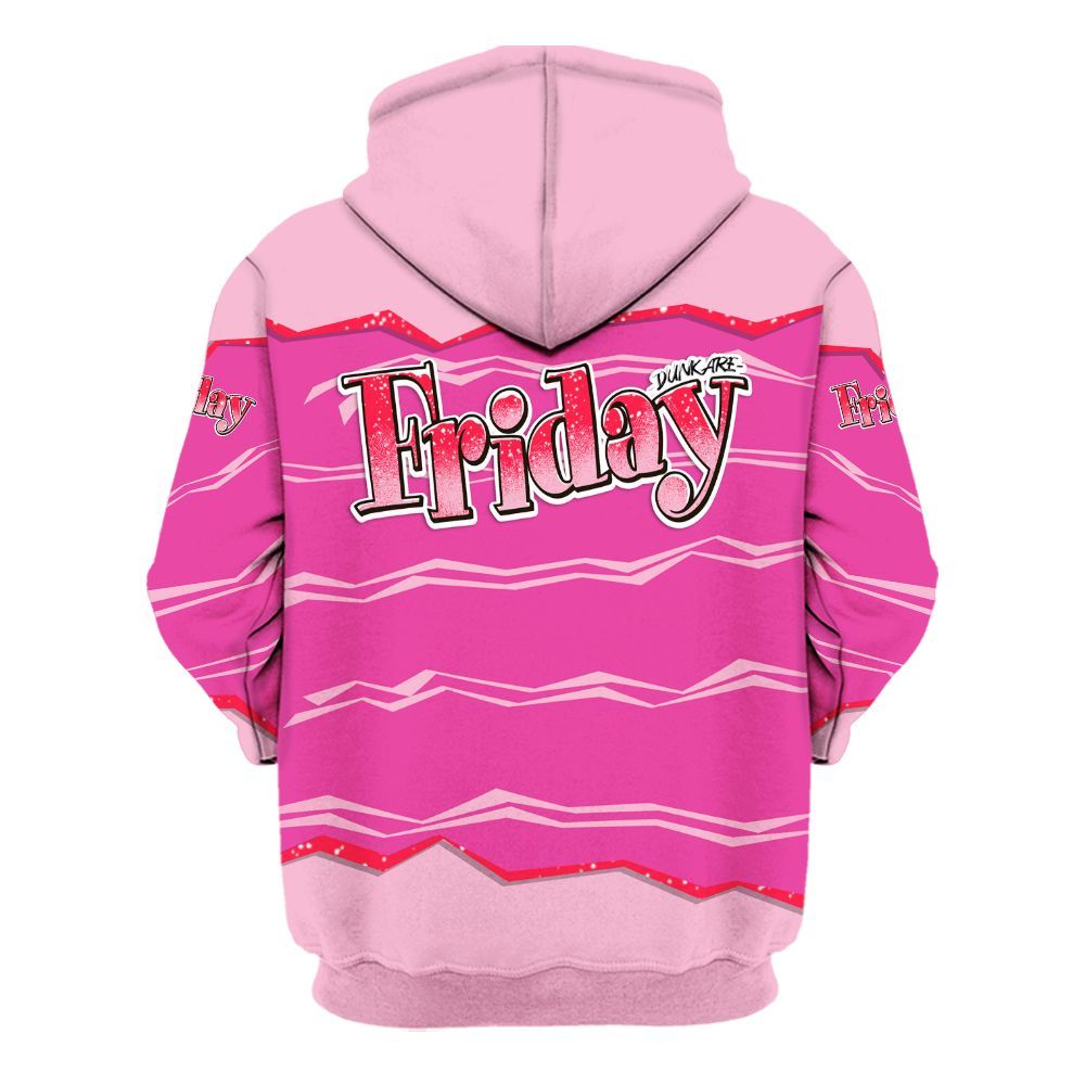 Hoodie To Match Retro Bubble Gum Pink 6s - Friday Movie 90s TV All Over Print