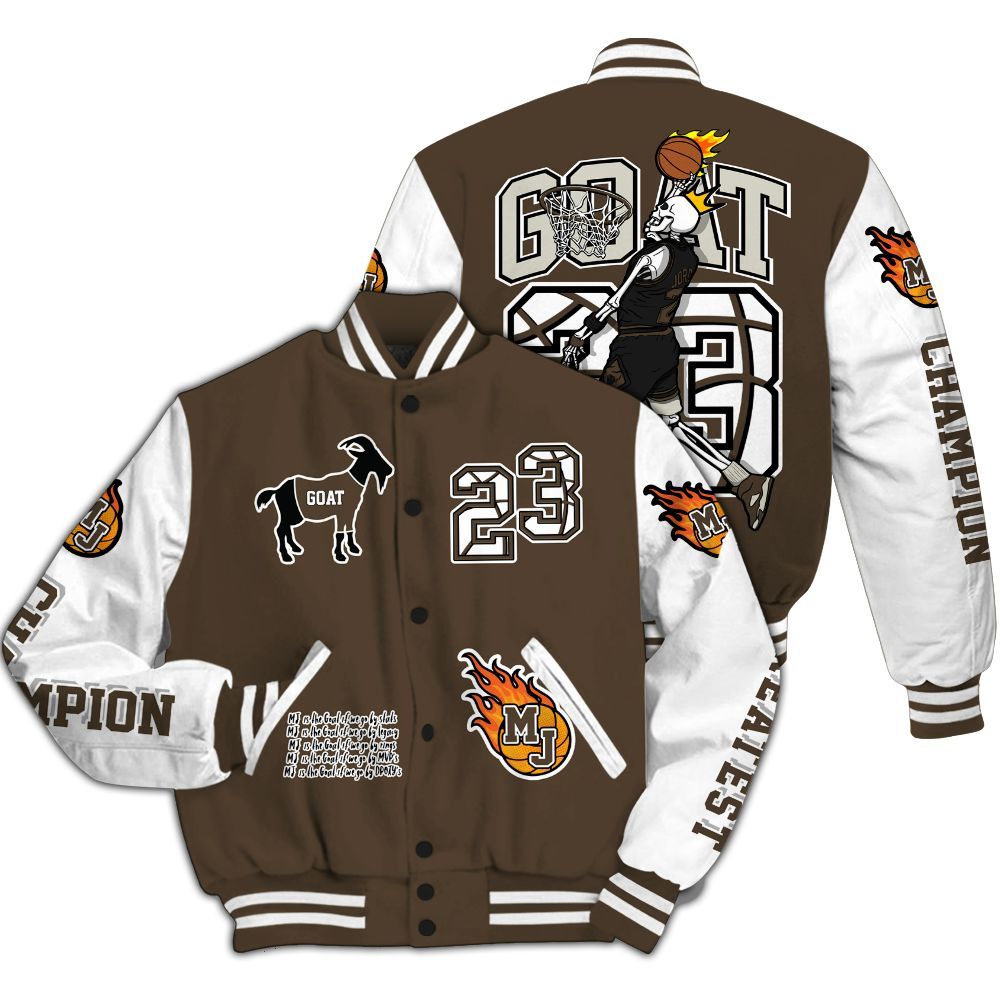 Varsity Jacket To Match Palomino 1s - 23 G.0.A.T Jump Up Basketball All Over Print