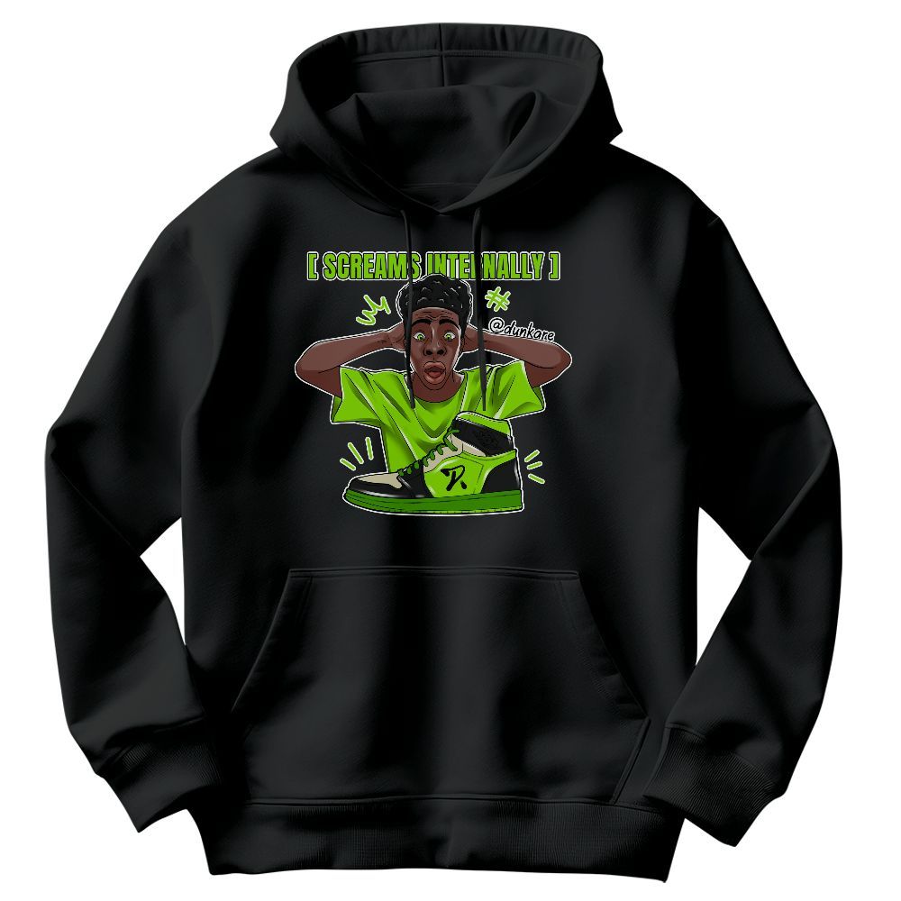 Sweatshirt To Match Electric Green 6s - Scream Internally Graphic