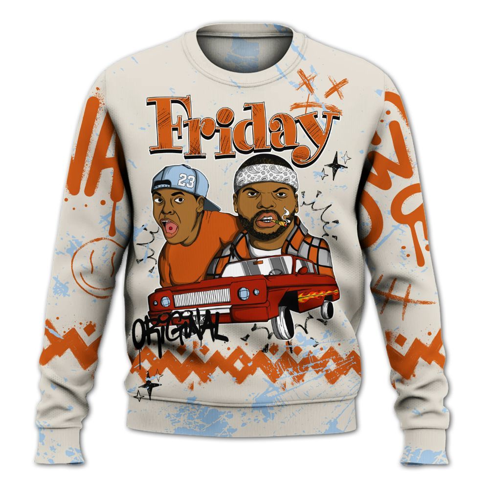 Sweatshirt To Match SE Craft 5s - Friday Sneaker Crayon All Over Print