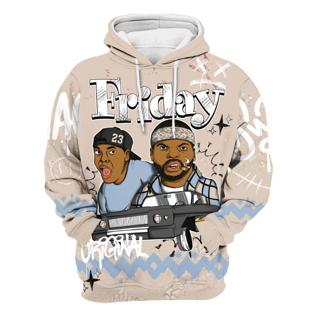 Hoodie To Match Desert Sand 3s - Friday Sneaker Crayon All Over Print
