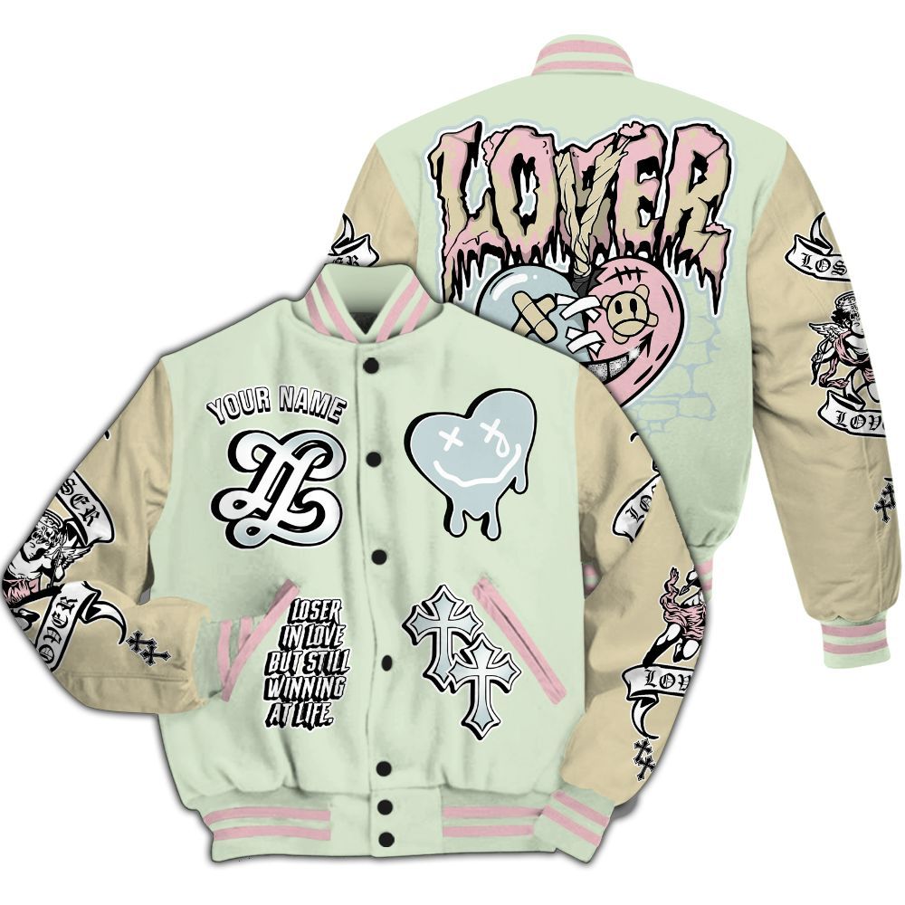 Varsity Jacket To Match Spring Is In The Air 3s - Loser Lover All Over Print