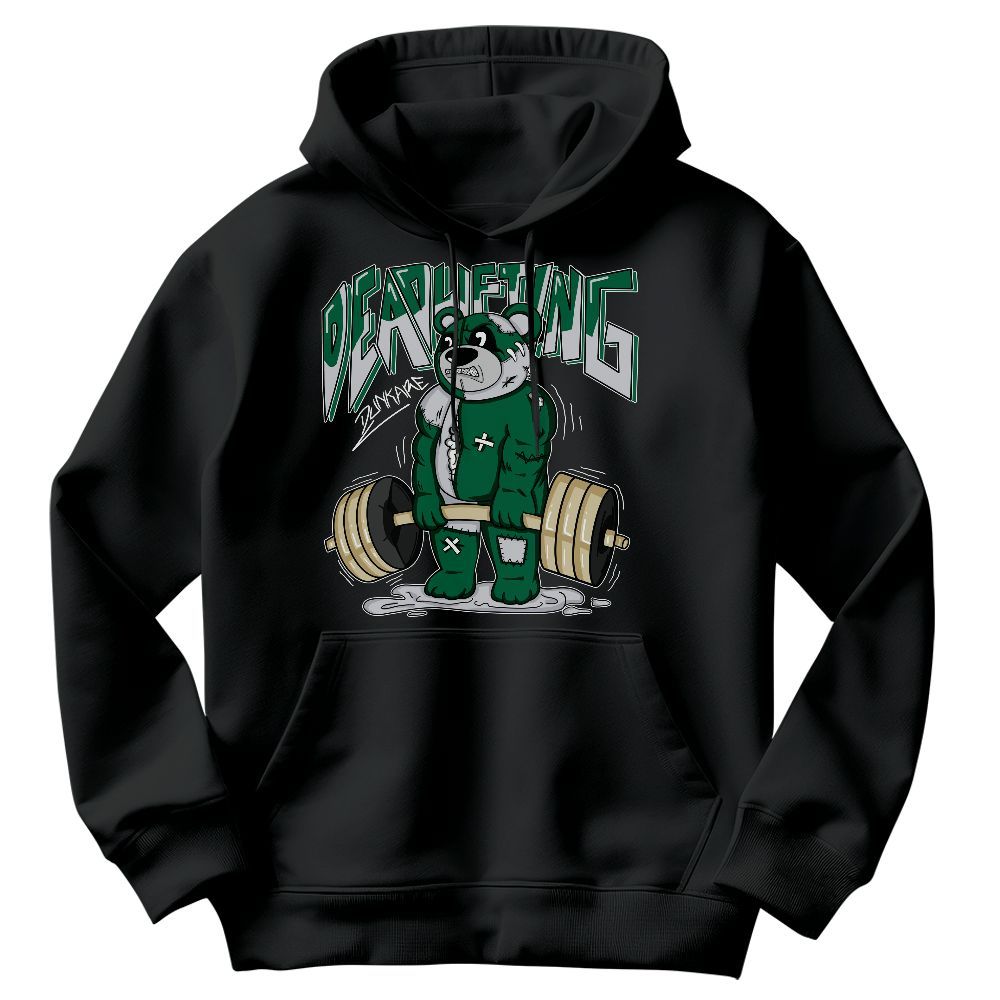 Sweatshirt To Match Pine Green 4s - Deadlifting Bear Graphic