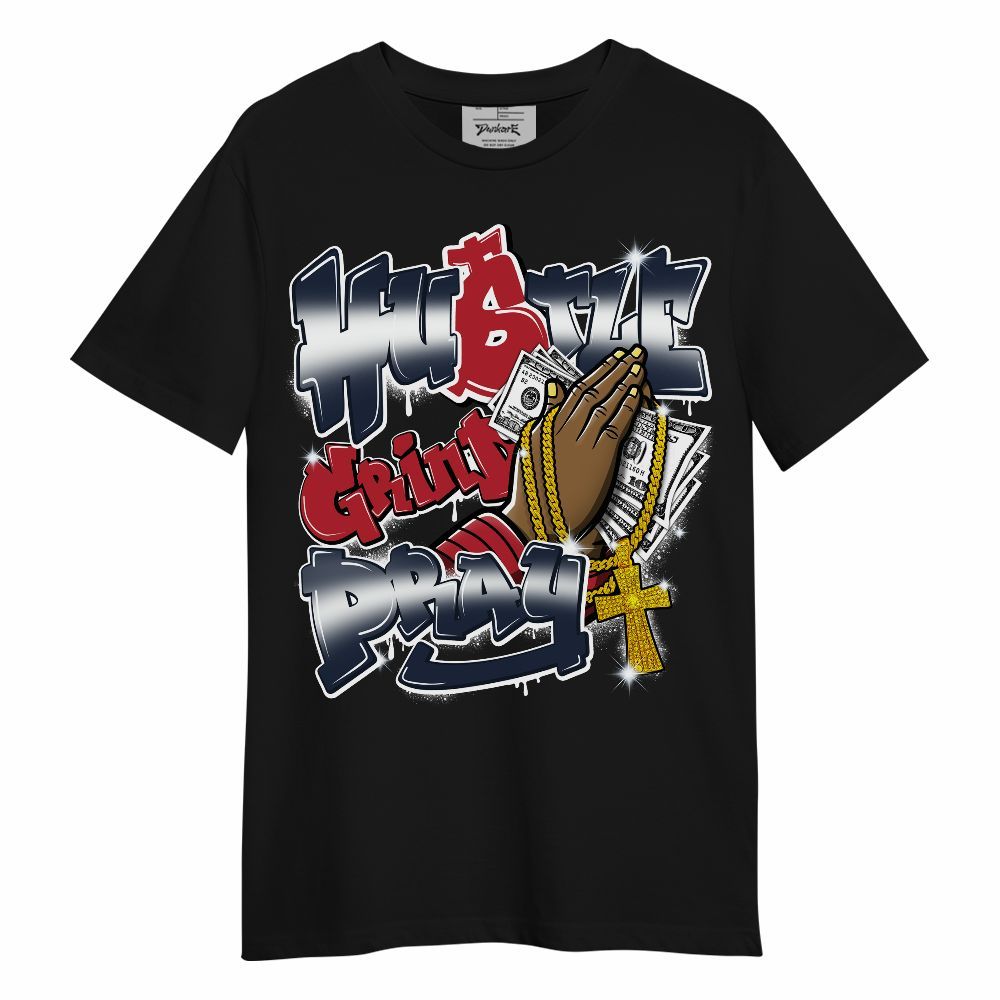 Shirt To Match Dunk Low COJP What The 2024 - Hustle, Money Pray Unisex Shirt