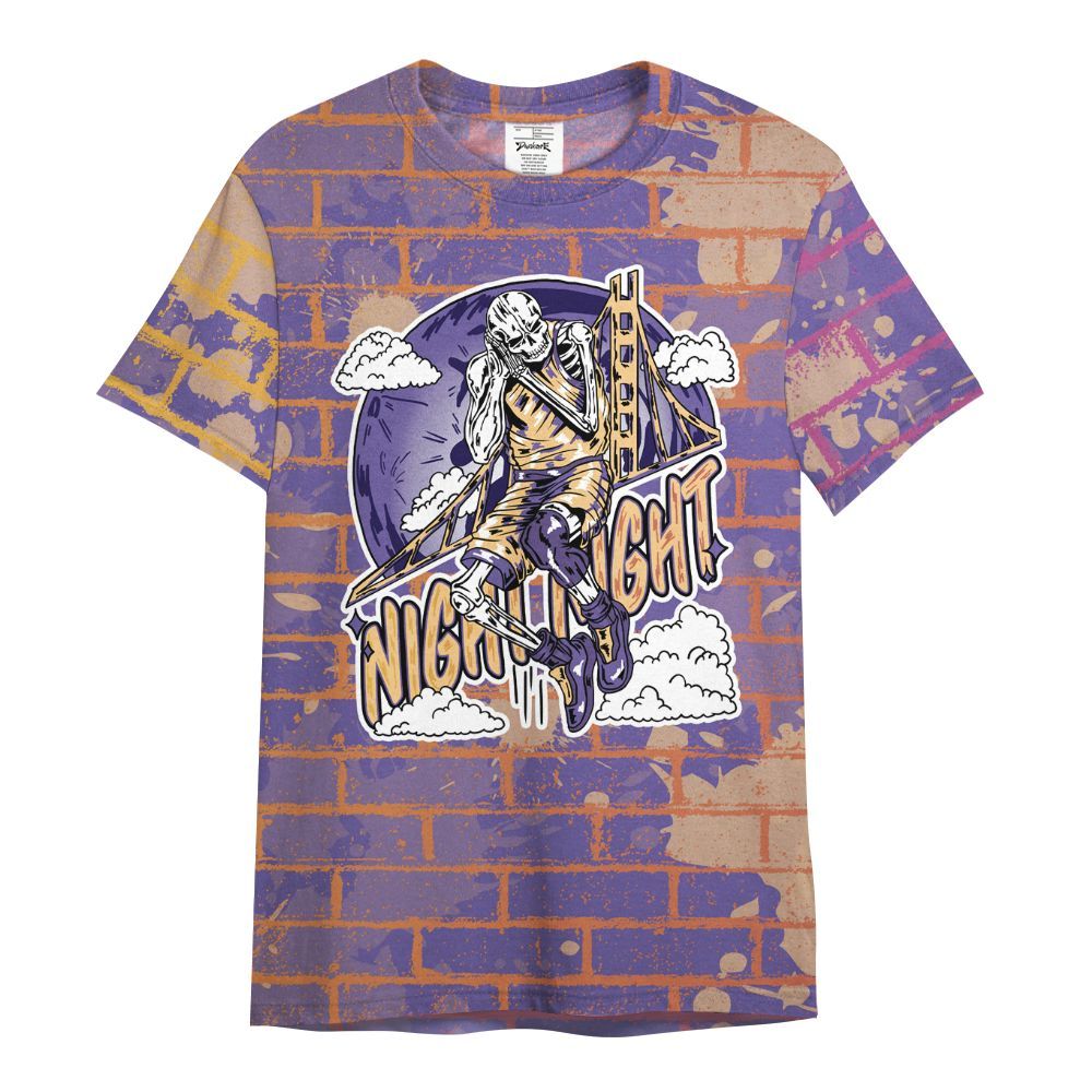 Shirt To Match Book Sunset 1s - Seeya Skeleton Brick All Over Print