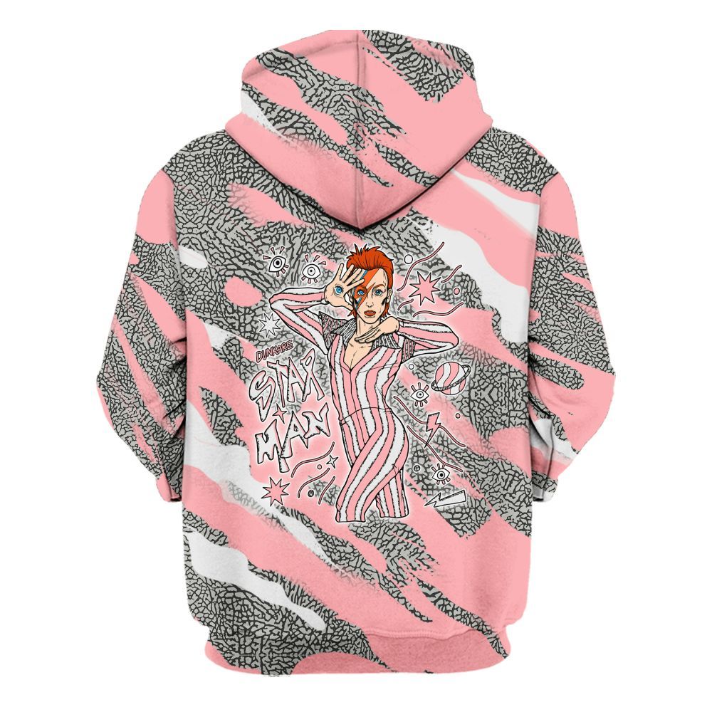 Hoodie To Match Retro Wings 3s - Starmans Graphics Colored All Over Print