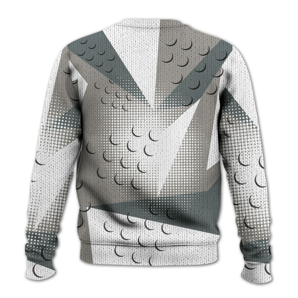 Knitted Sweater To Match Cool Grey 9s - Poly Custom Name Number 23 5s