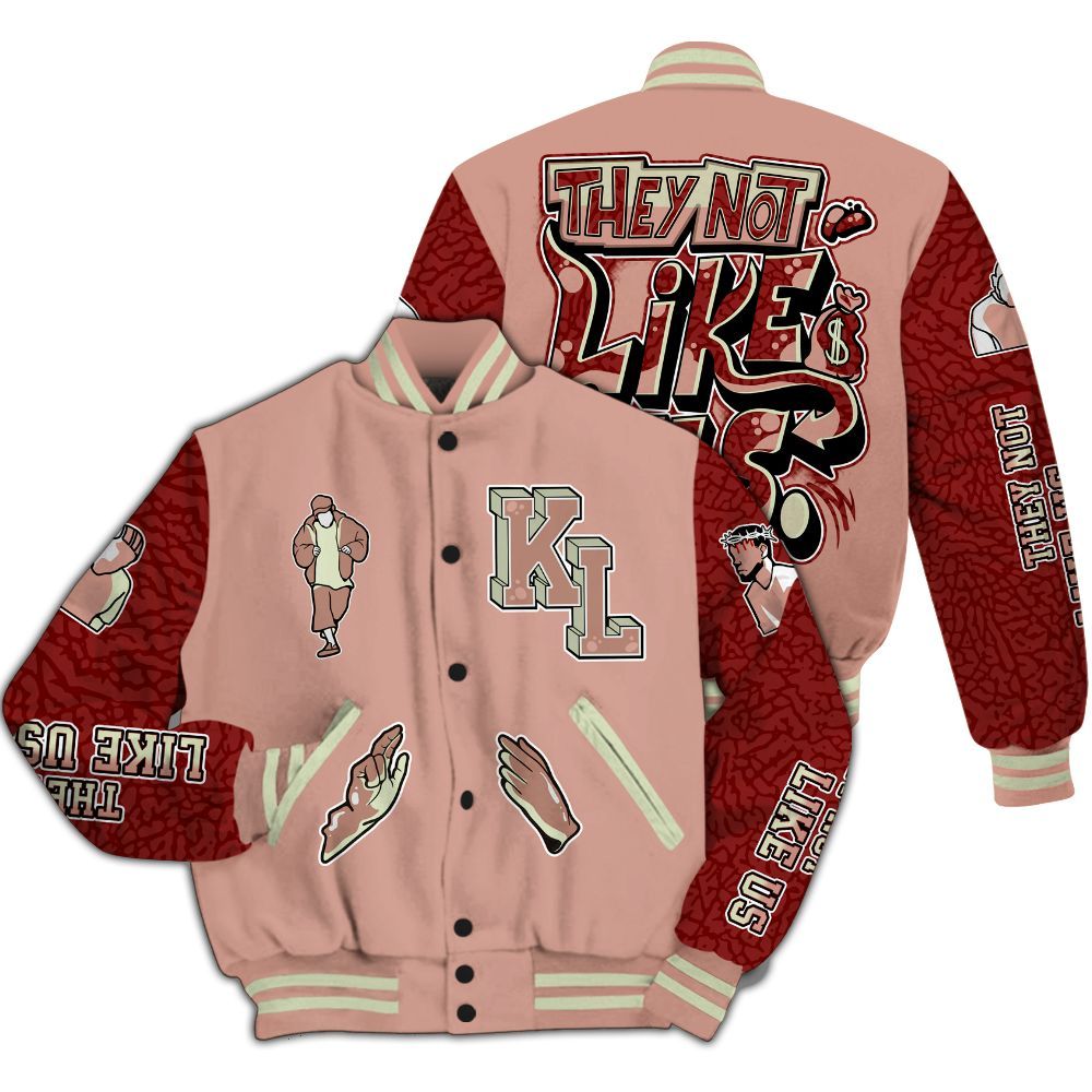 Varsity Jacket To Match Valentines Day 3s - Dislike Us Graphic All Over Print