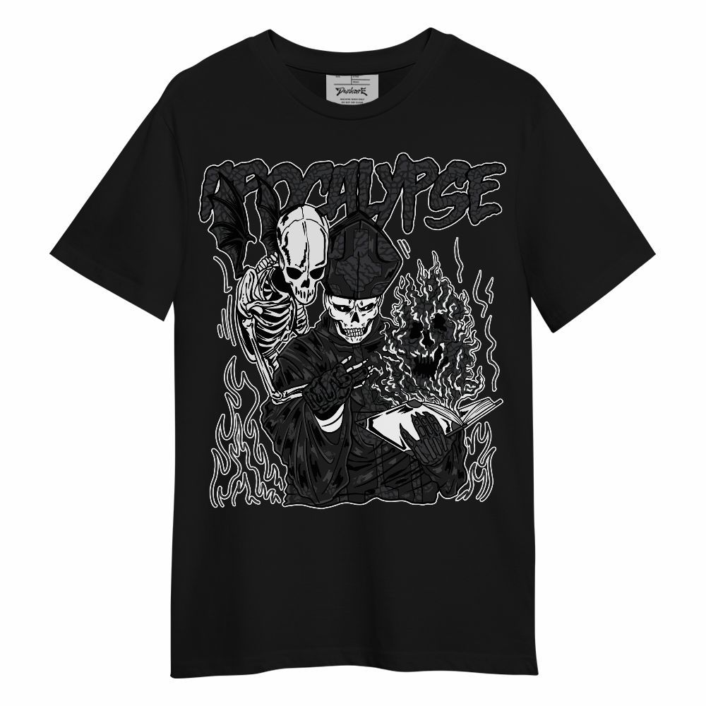 Shirt To Match Black Cat 3s - Apocalypse Skeleton Unisex Shirt