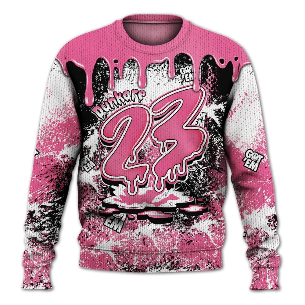 Knitted Sweater To Match Air Max SNDR Hyper Pink - Dripping 23 Drip