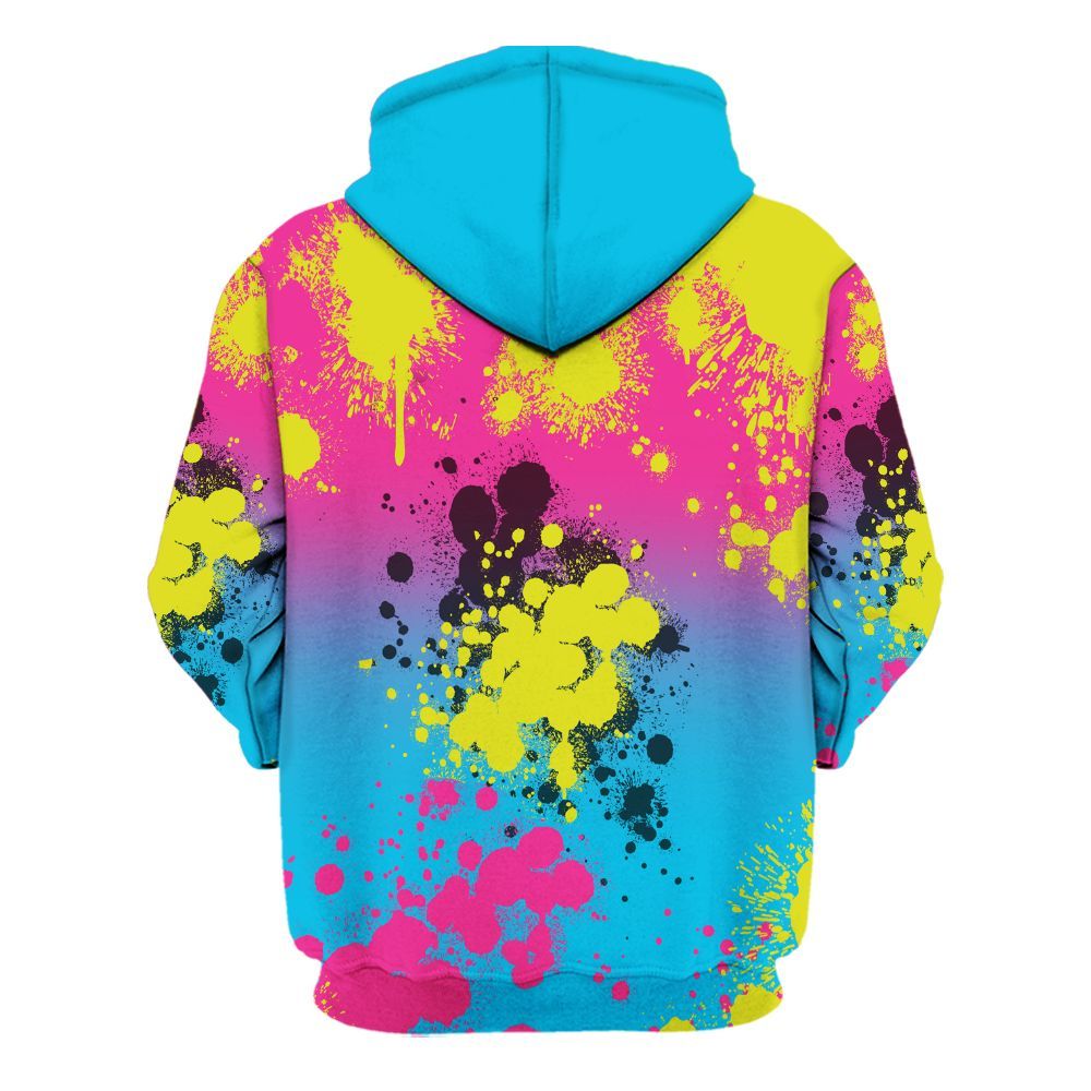 Hoodie To Match Tokyo Nights Stewie 3s - God Blessed Ink Drip All Over Print