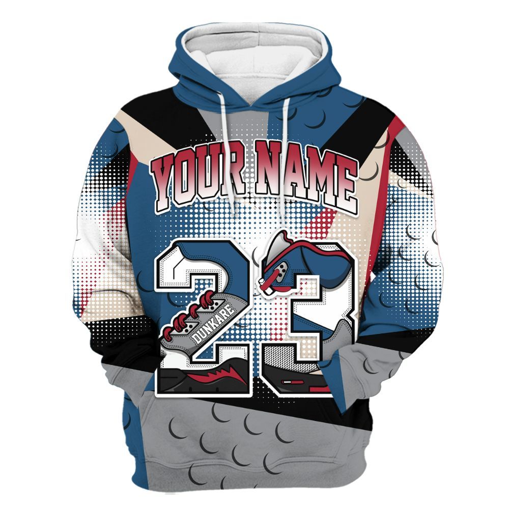 Hoodie To Match Rare Air 3s - Poly Custom Name Number 23 5s All Over Print