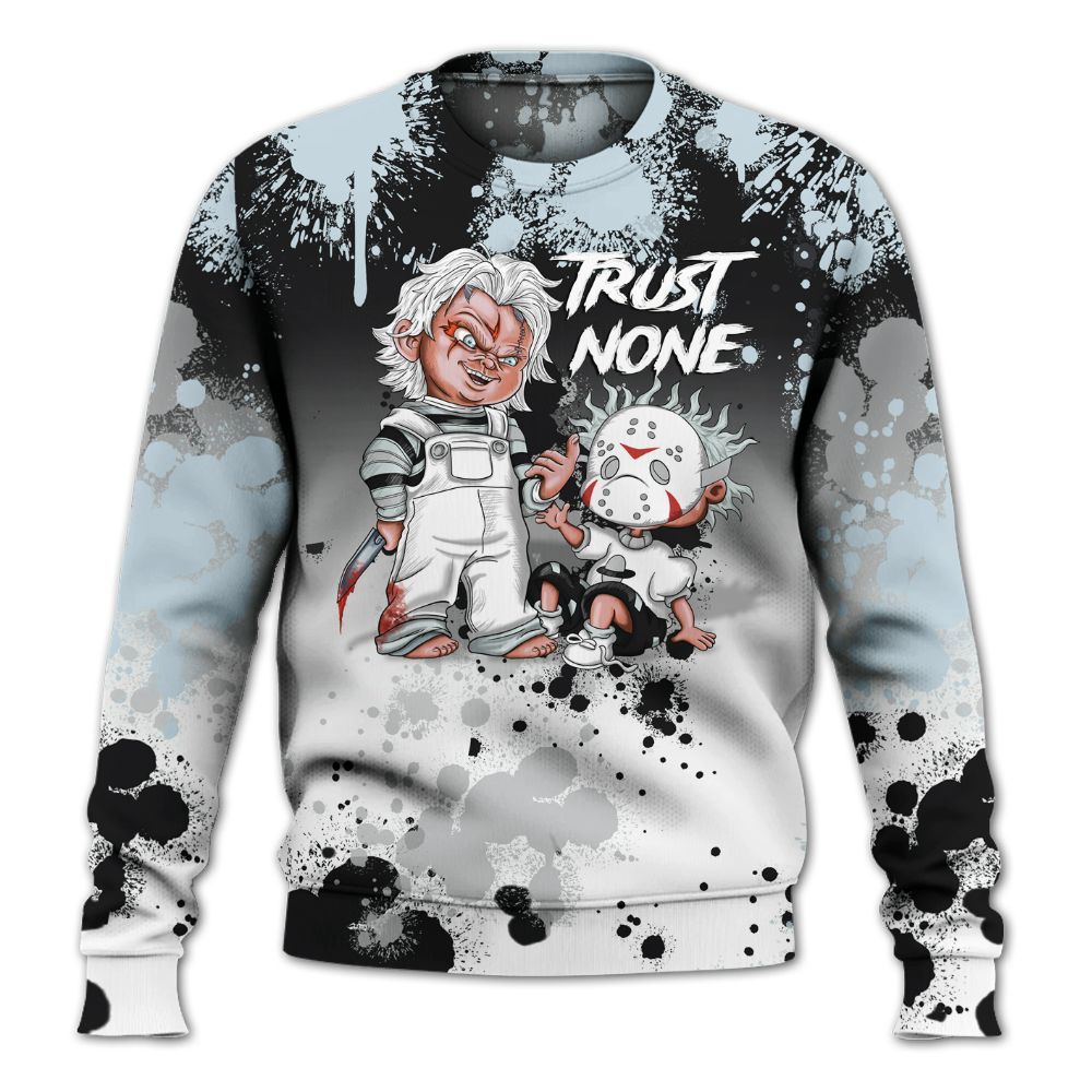Sweatshirt To Match Kobe 9 Protro Halo - Trust No One Scary All Over Print